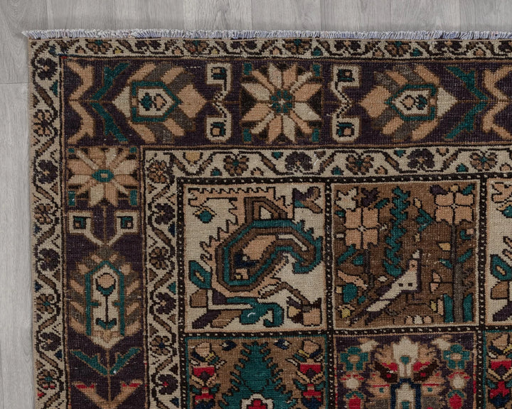 Multicolor Turkish Oushak Rug 6'8" x 9'10" Hand-Knotted | No. VR69657