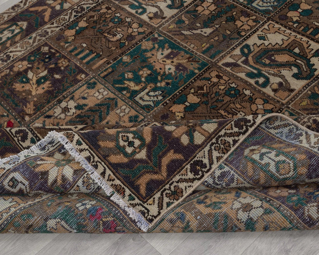 Multicolor Turkish Oushak Rug 6'8" x 9'10" Hand-Knotted | No. VR69657