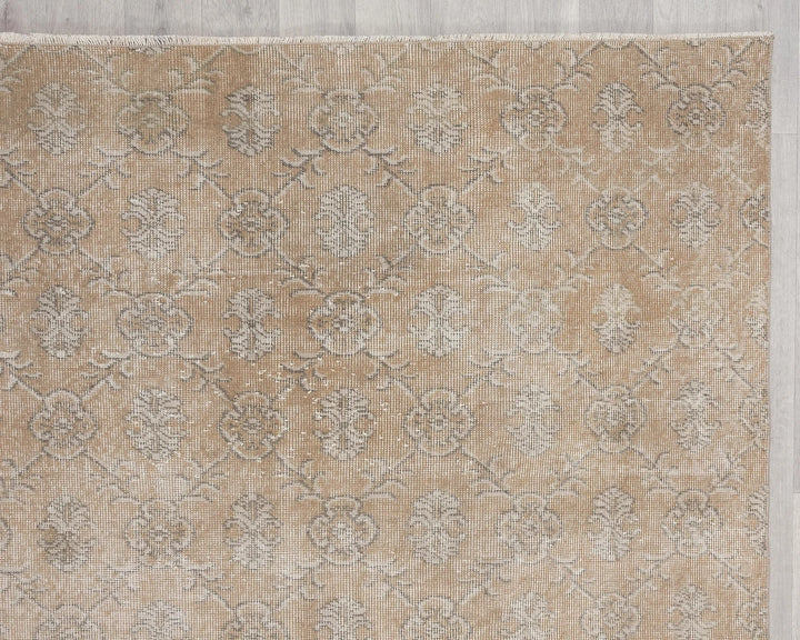 Multicolor Turkish Oushak Rug 6'9" x 9'3" Hand-Knotted | No. VR69804