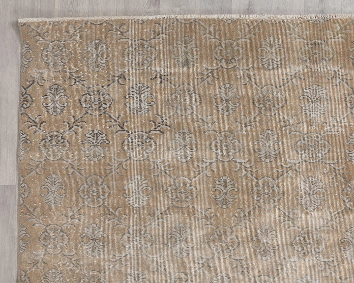 Multicolor Turkish Oushak Rug 6'9" x 9'3" Hand-Knotted | No. VR69804