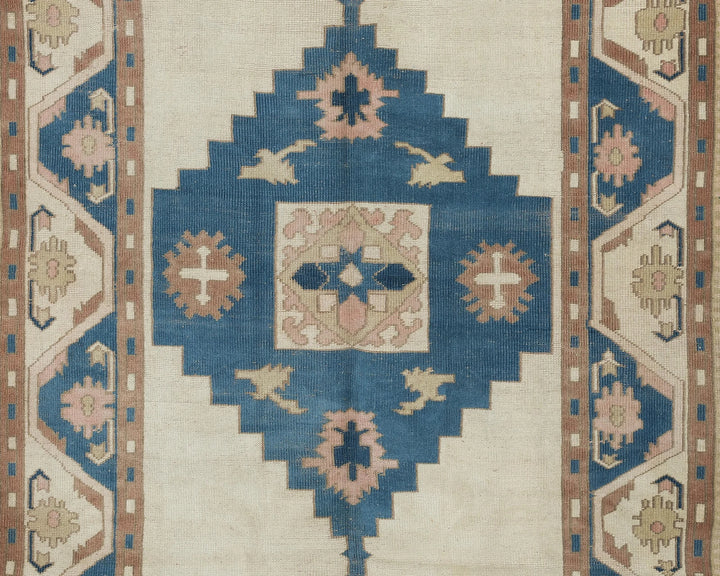 Multicolor Turkish Oushak Rug 5'5" x 7'10" Hand-Knotted | No. VR70041