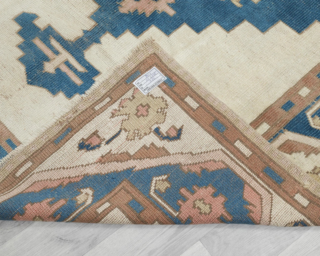 Multicolor Turkish Oushak Rug 5'5" x 7'10" Hand-Knotted | No. VR70041