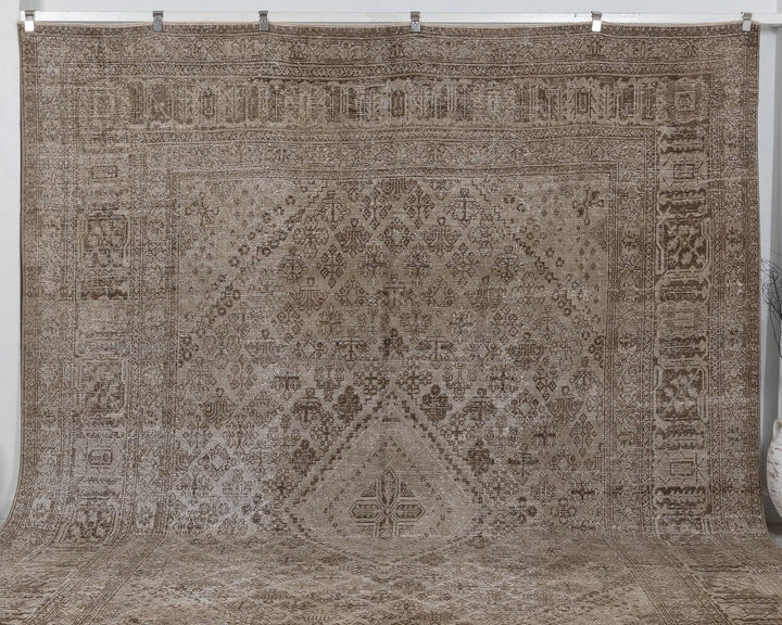 Multicolor Turkish Oushak Rug 9'7" x 12'10" Hand-Knotted | No. VR70050