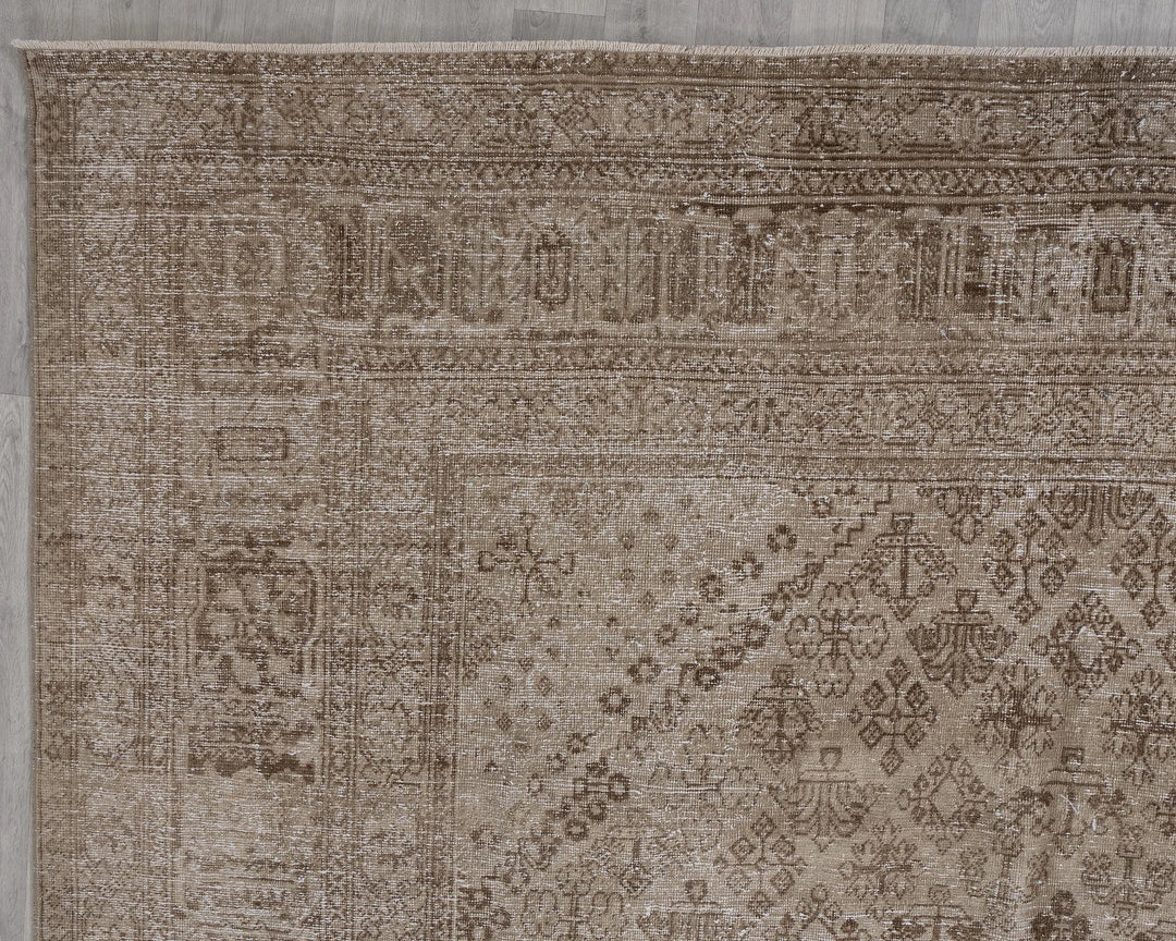Multicolor Turkish Oushak Rug 9'7" x 12'10" Hand-Knotted | No. VR70050