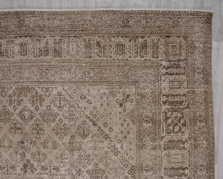 Multicolor Turkish Oushak Rug 9'7" x 12'10" Hand-Knotted | No. VR70050