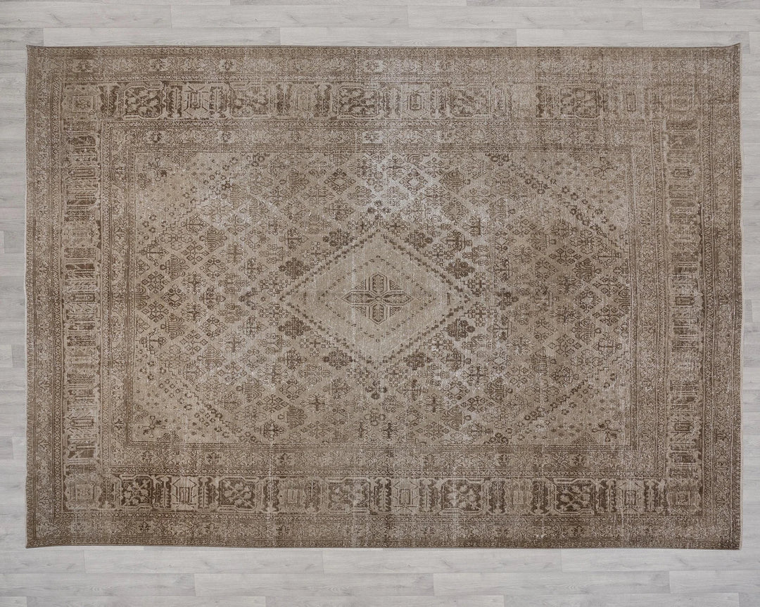 Multicolor Turkish Oushak Rug 9'7" x 12'10" Hand-Knotted | No. VR70050