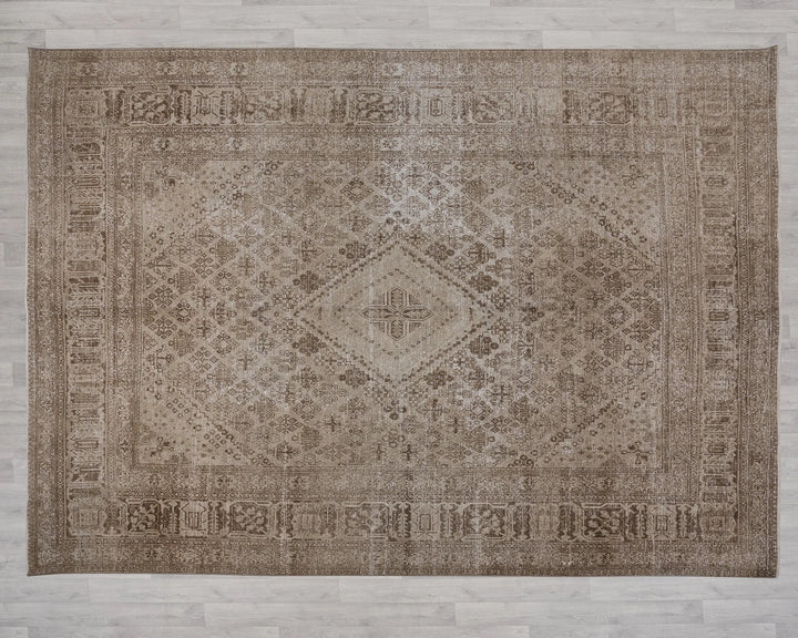 Multicolor Turkish Oushak Rug 9'7" x 12'10" Hand-Knotted | No. VR70050