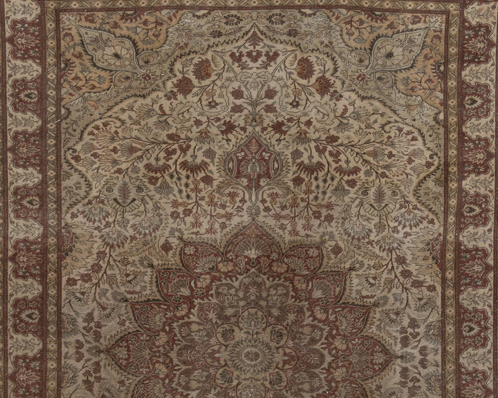 Brown Turkish Oushak Rug 6' 3" x 9' 8" Hand-Knotted | No. VR70085