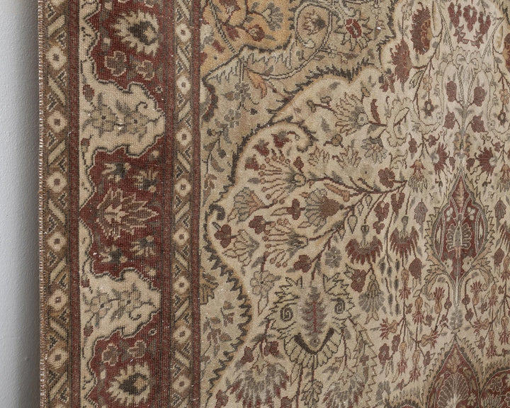 Brown Turkish Oushak Rug 6' 3" x 9' 8" Hand-Knotted | No. VR70085