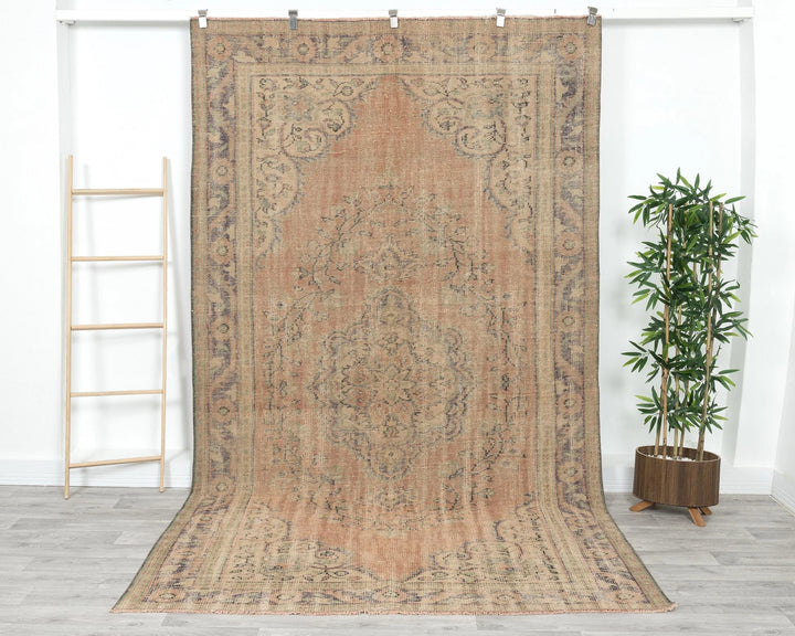 Multicolor Turkish Oushak Rug 6' x 10' 4" Hand-Knotted | No. VR70176