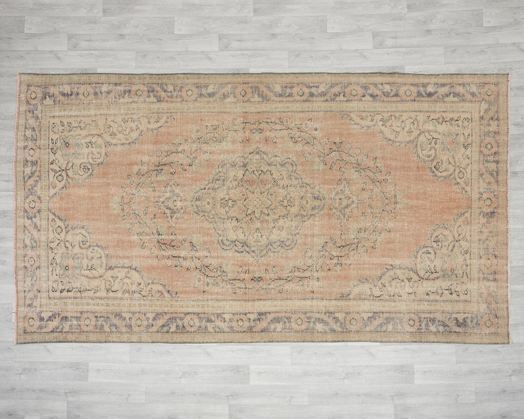 Multicolor Turkish Oushak Rug 6' x 10' 4" Hand-Knotted | No. VR70176