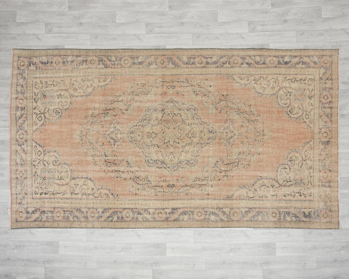 Multicolor Turkish Oushak Rug 6' x 10' 4" Hand-Knotted | No. VR70176