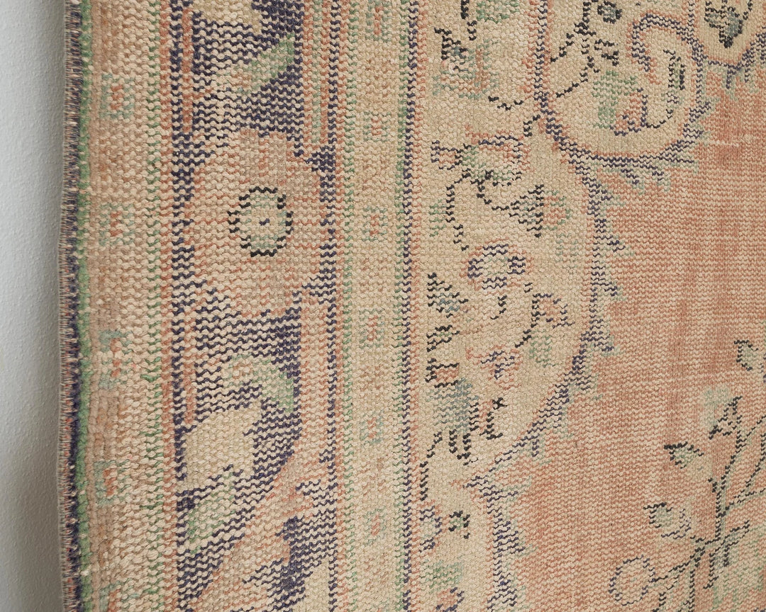Multicolor Turkish Oushak Rug 6' x 10' 4" Hand-Knotted | No. VR70176