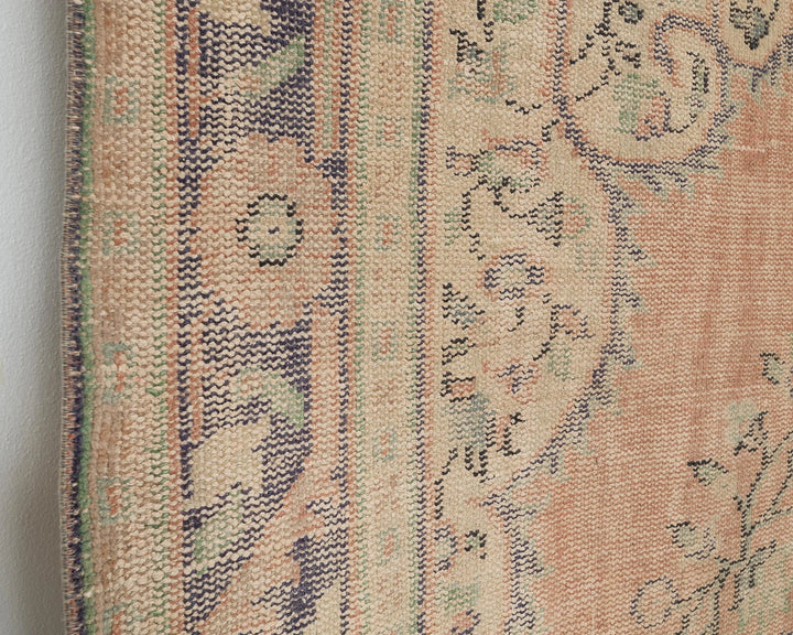 Multicolor Turkish Oushak Rug 6' x 10' 4" Hand-Knotted | No. VR70176