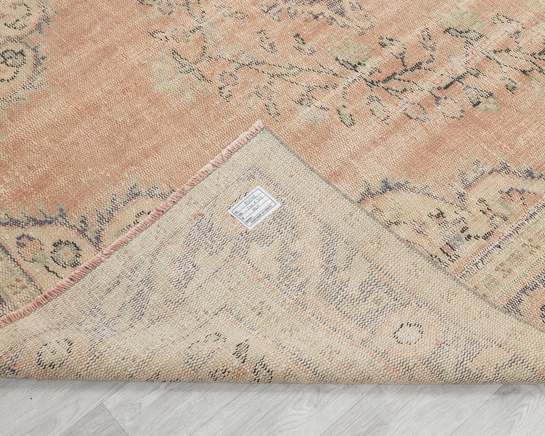 Multicolor Turkish Oushak Rug 6' x 10' 4" Hand-Knotted | No. VR70176