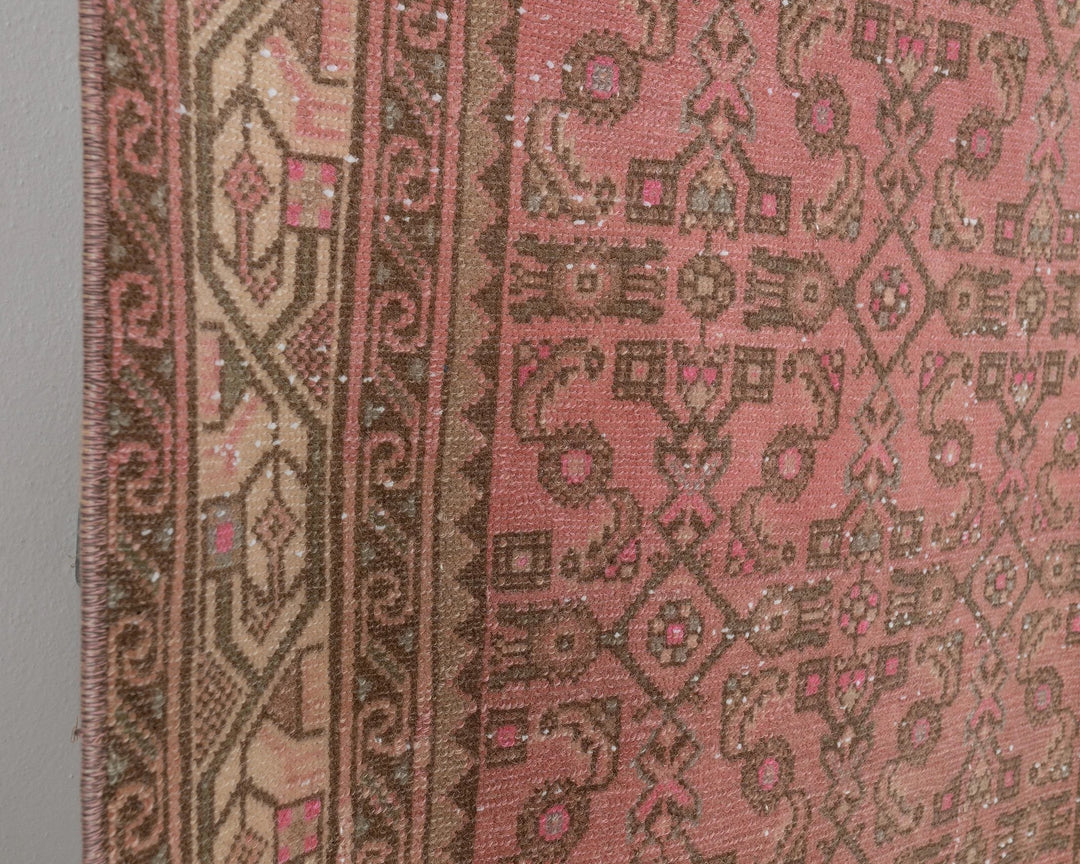 Multicolor Turkish Oushak Rug 3' 3" x 17' 5" Hand-Knotted | No. VR70277