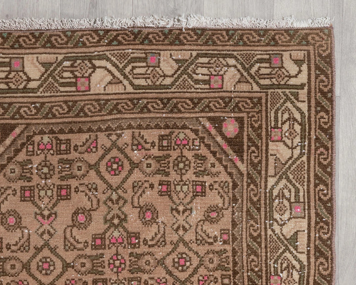 Multicolor Turkish Oushak Rug 3' 3" x 17' 5" Hand-Knotted | No. VR70277