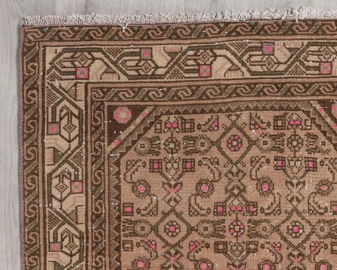 Multicolor Turkish Oushak Rug 3' 3" x 17' 5" Hand-Knotted | No. VR70277