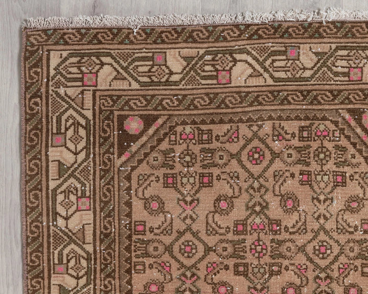 Multicolor Turkish Oushak Rug 3' 3" x 17' 5" Hand-Knotted | No. VR70277