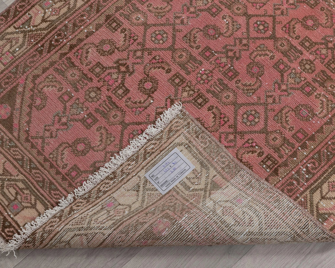 Multicolor Turkish Oushak Rug 3' 3" x 17' 5" Hand-Knotted | No. VR70277