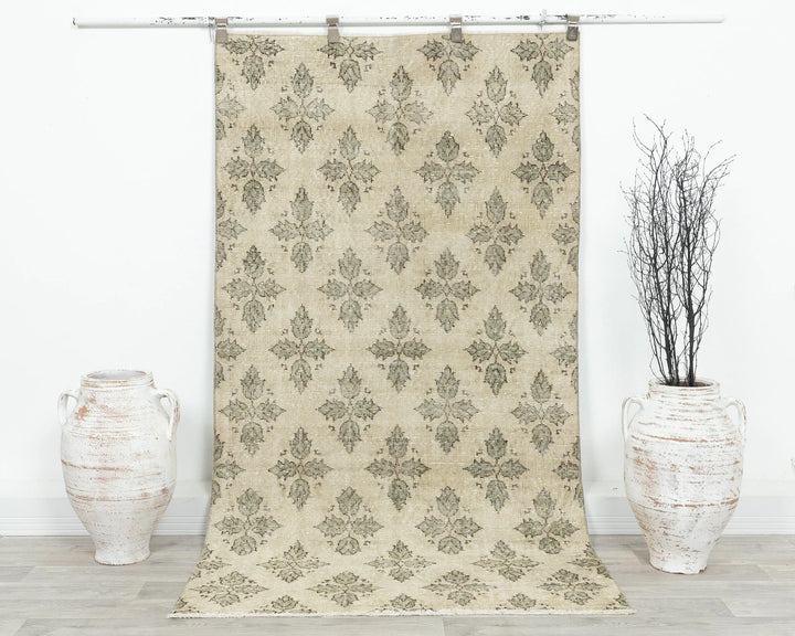 Multicolor Turkish Oushak Rug 6'10" x 7' Hand-Knotted | No. VR70337