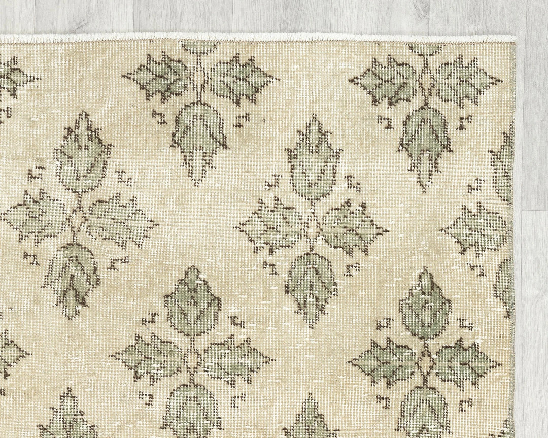 Multicolor Turkish Oushak Rug 6'10" x 7' Hand-Knotted | No. VR70337