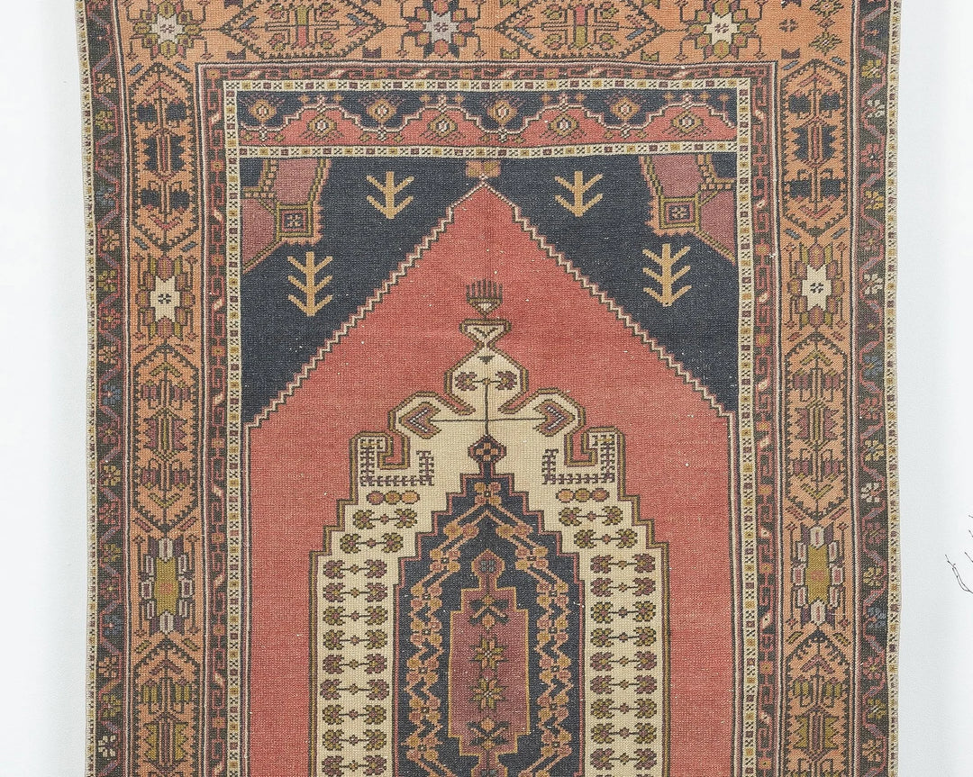 Multicolor Turkish Oushak Rug 7' 10" x 4' 3" Hand-Knotted | No. VR70384