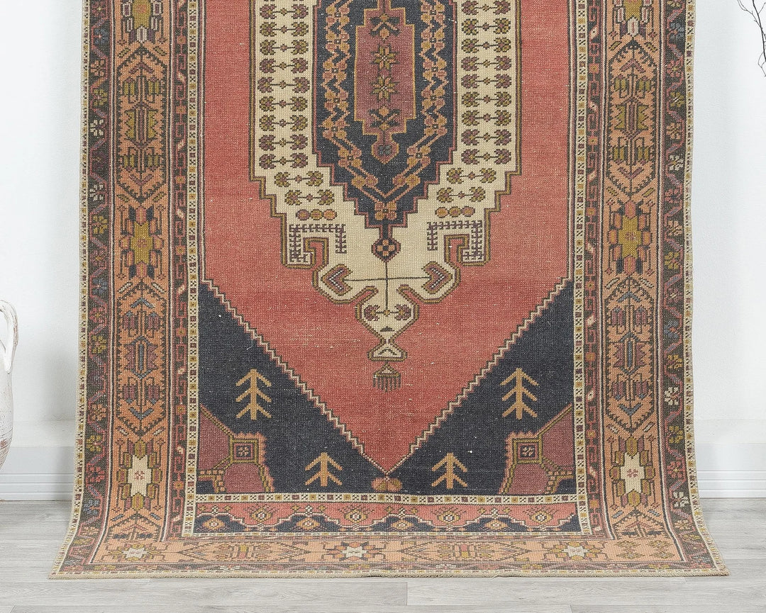 Multicolor Turkish Oushak Rug 7' 10" x 4' 3" Hand-Knotted | No. VR70384