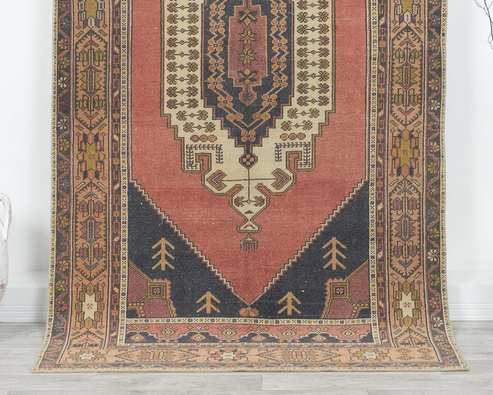 Multicolor Turkish Oushak Rug 7' 10" x 4' 3" Hand-Knotted | No. VR70384
