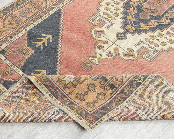 Multicolor Turkish Oushak Rug 7' 10" x 4' 3" Hand-Knotted | No. VR70384
