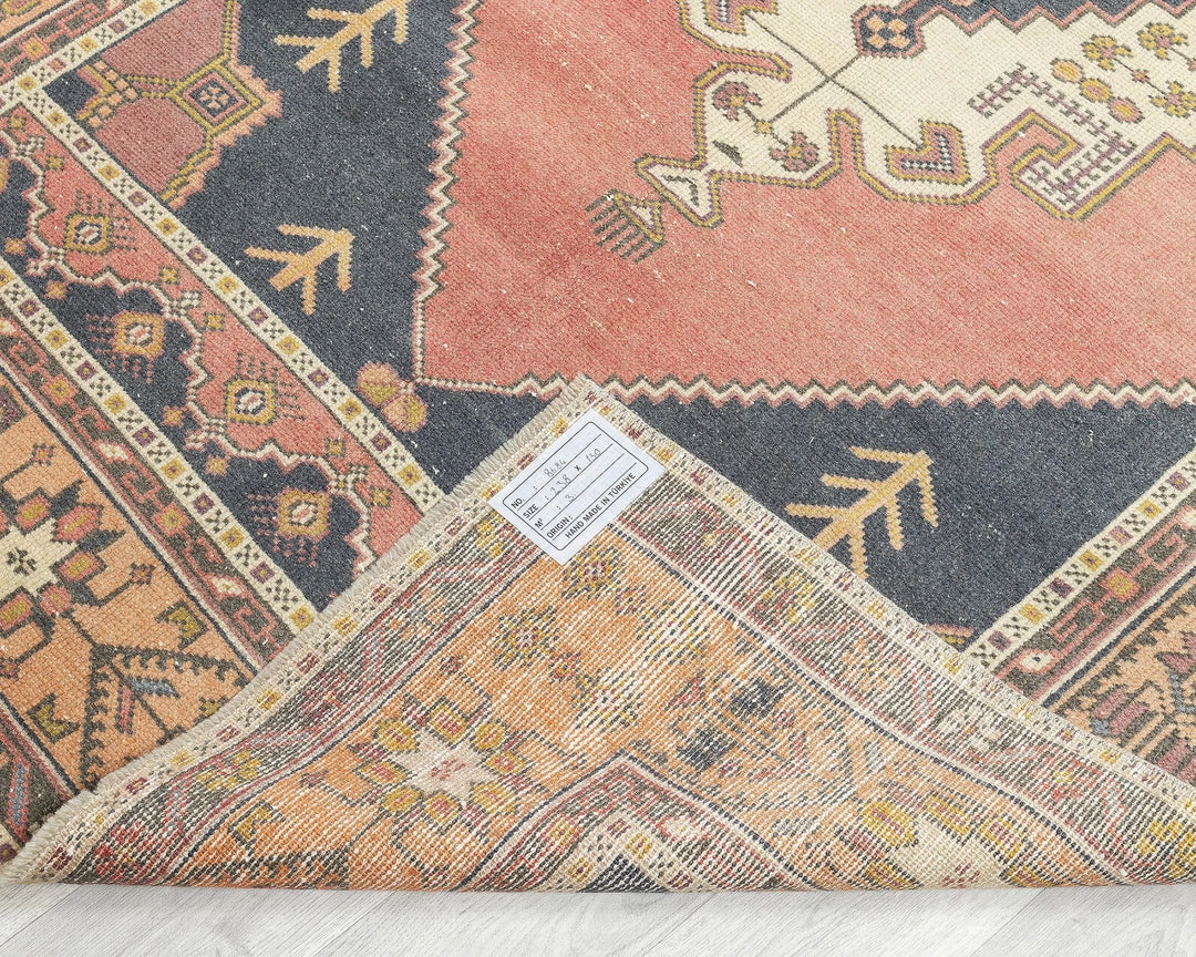 Multicolor Turkish Oushak Rug 7' 10" x 4' 3" Hand-Knotted | No. VR70384