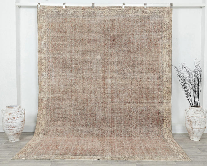 Multicolor Turkish Oushak Rug 7' 1" x 9' 6" Hand-Knotted | No. VR70401