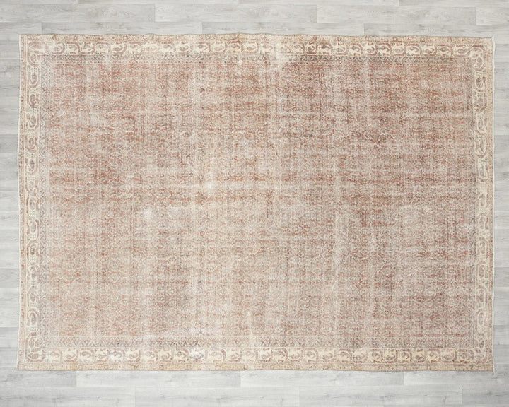 Multicolor Turkish Oushak Rug 7' 1" x 9' 6" Hand-Knotted | No. VR70401
