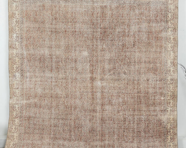Multicolor Turkish Oushak Rug 7' 1" x 9' 6" Hand-Knotted | No. VR70401