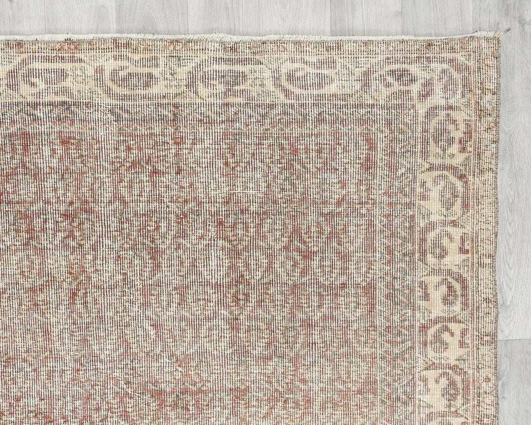 Multicolor Turkish Oushak Rug 7' 1" x 9' 6" Hand-Knotted | No. VR70401