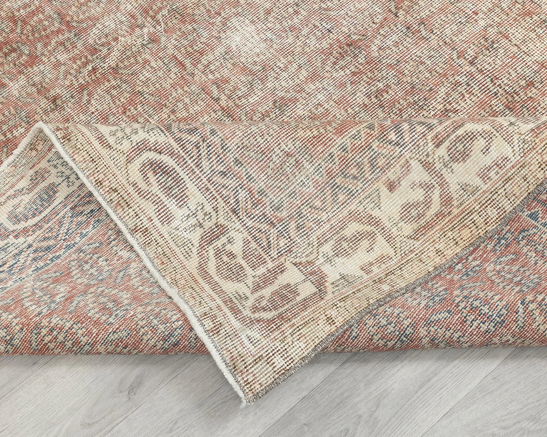 Multicolor Turkish Oushak Rug 7' 1" x 9' 6" Hand-Knotted | No. VR70401