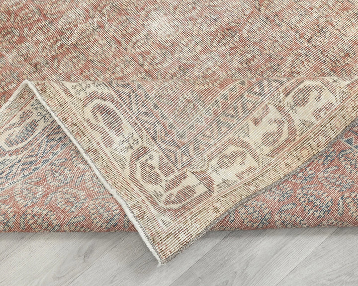 Multicolor Turkish Oushak Rug 7' 1" x 9' 6" Hand-Knotted | No. VR70401