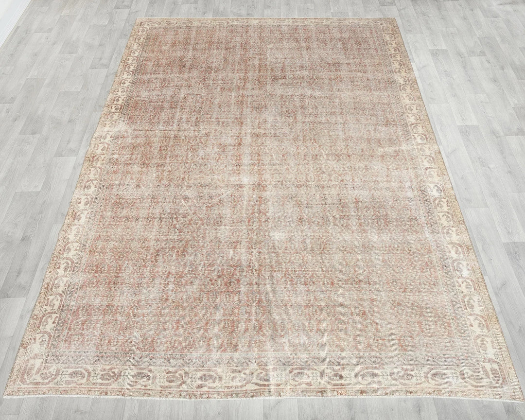 Multicolor Turkish Oushak Rug 7' 1" x 9' 6" Hand-Knotted | No. VR70401