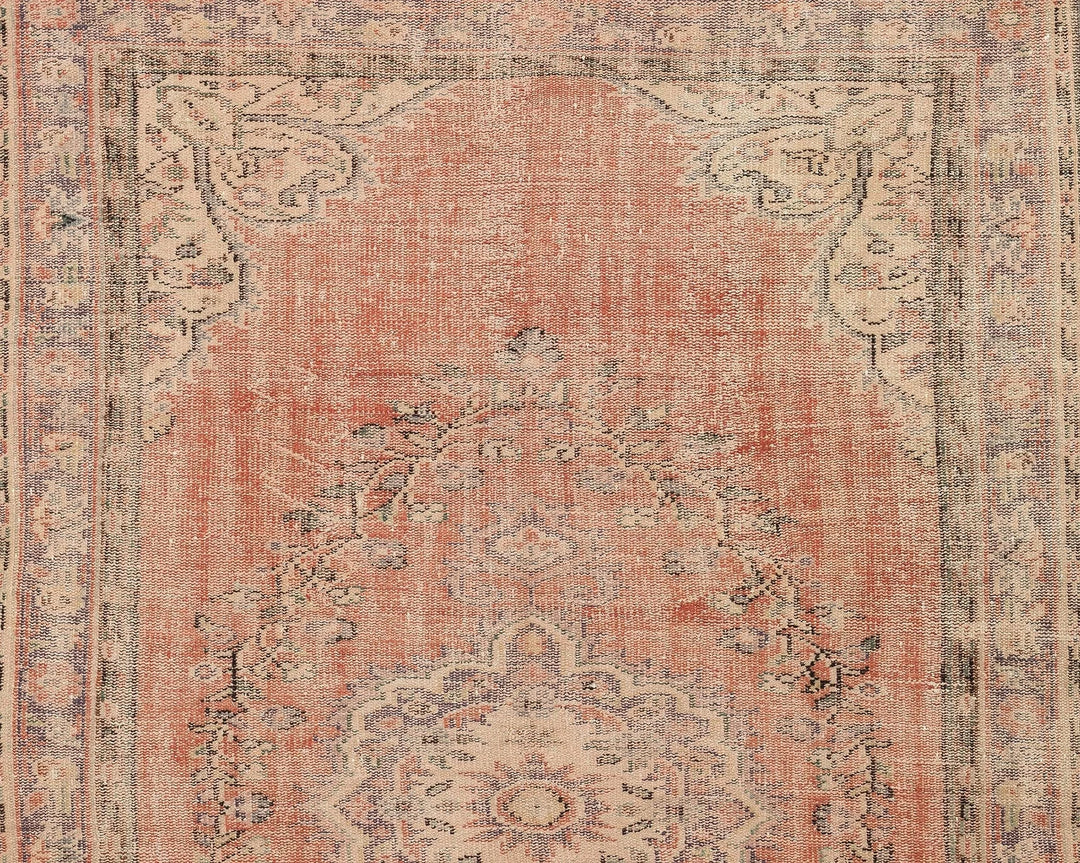 Multicolor Turkish Oushak Rug 6' x 9' 2" Hand-Knotted | No. VR70515