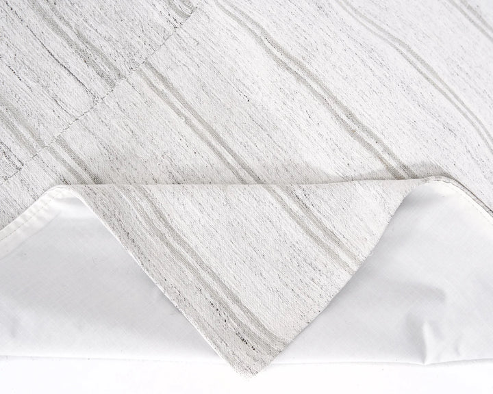 White Turkish Kilim Rug 5' 6" x 8' Flat-Weave | No. VR70551