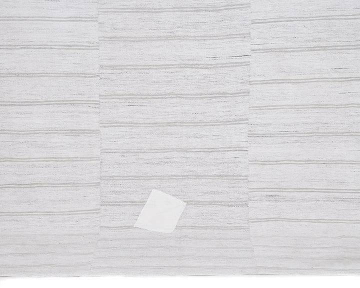 White Turkish Kilim Rug 5' 6" x 8' Flat-Weave | No. VR70551