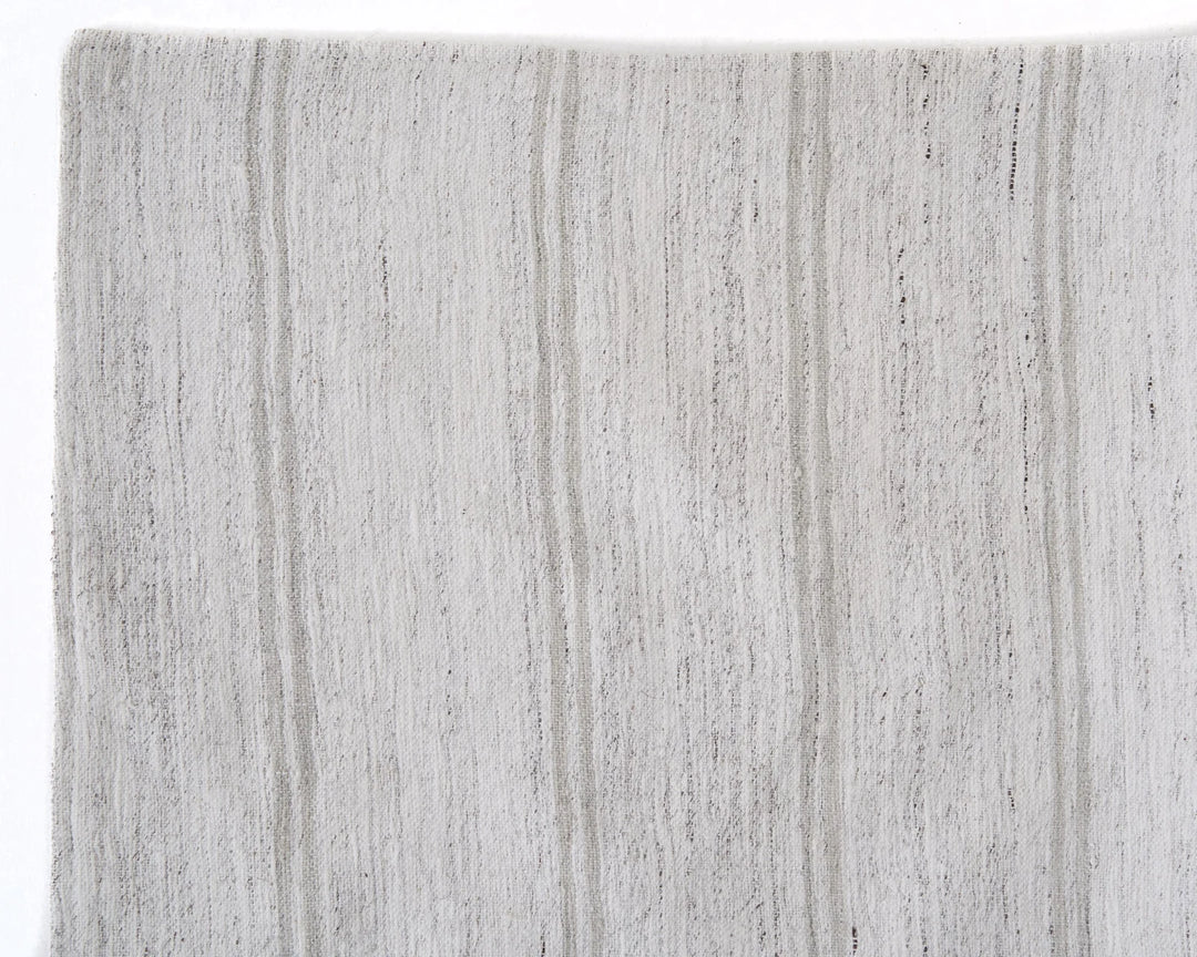 White Turkish Kilim Rug 5' 6" x 8' Flat-Weave | No. VR70551