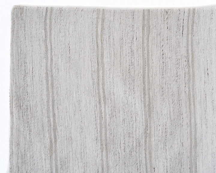White Turkish Kilim Rug 5' 6" x 8' Flat-Weave | No. VR70551