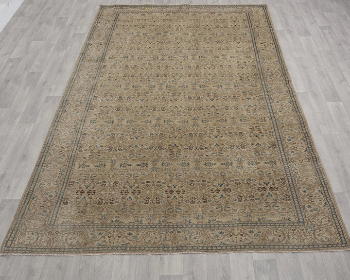 Multicolor Turkish Oushak Rug 6'2" x 9'8" Hand-Knotted | No. VR70714