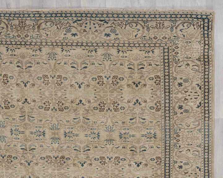 Multicolor Turkish Oushak Rug 6'2" x 9'8" Hand-Knotted | No. VR70714