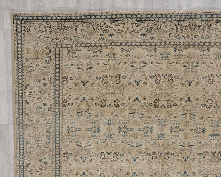 Multicolor Turkish Oushak Rug 6'2" x 9'8" Hand-Knotted | No. VR70714