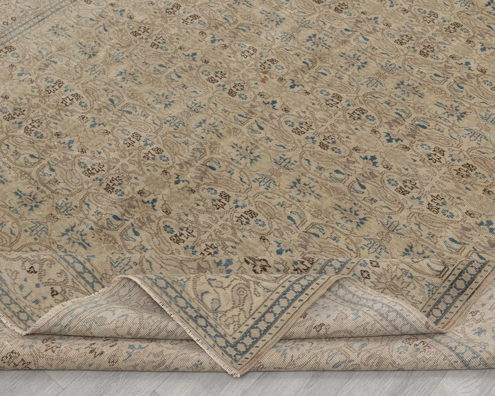 Multicolor Turkish Oushak Rug 6'2" x 9'8" Hand-Knotted | No. VR70714