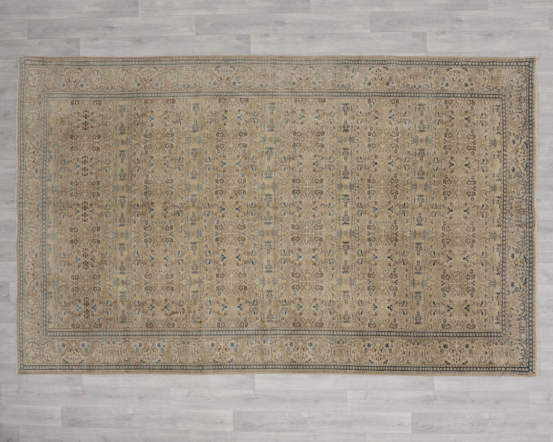 Multicolor Turkish Oushak Rug 6'2" x 9'8" Hand-Knotted | No. VR70714