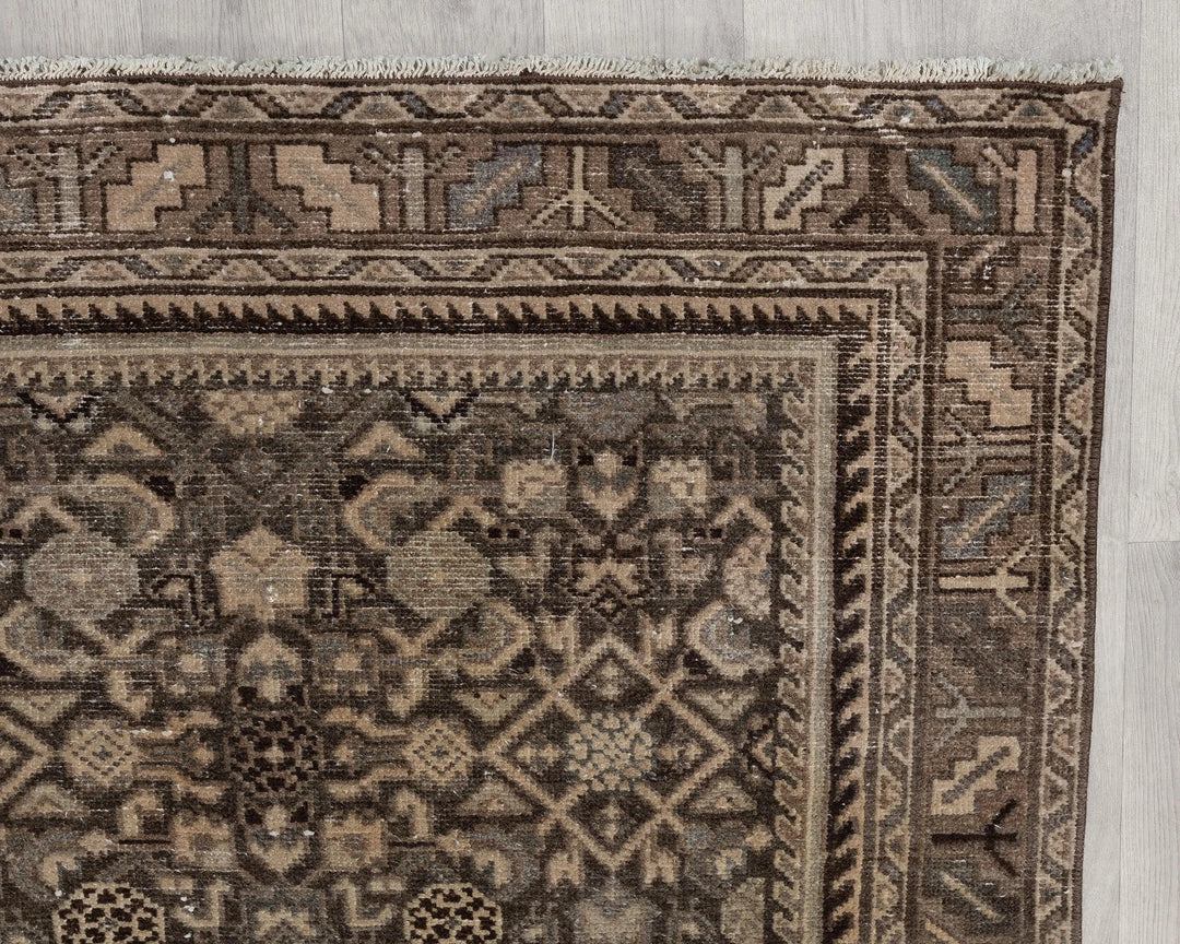 Multicolor Turkish Oushak Rug 3' 8" x 10' 6" Hand-Knotted | No. VR70817