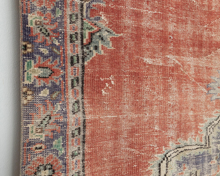 Multicolor Turkish Oushak Rug 5' 7" x 8' 4" Hand-Knotted | No. VR70848